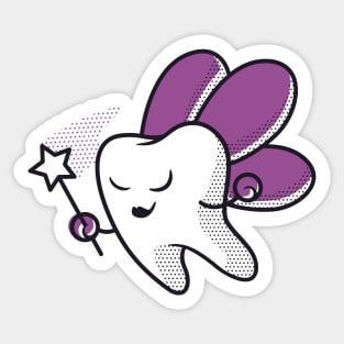 Tooth Fairy Cartoon Sticker